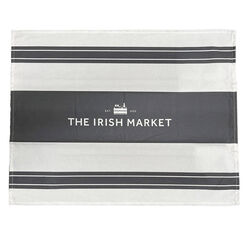 Irish Memories Grey + Whute Irish Rea Tea Towel