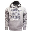 Trinity Grey Marl And Navy Trinity College 1592 Hoody  XS