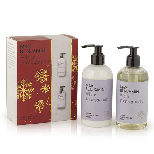 Max Benjamin White Pomegranate Hand & Body wash & lotion gift set