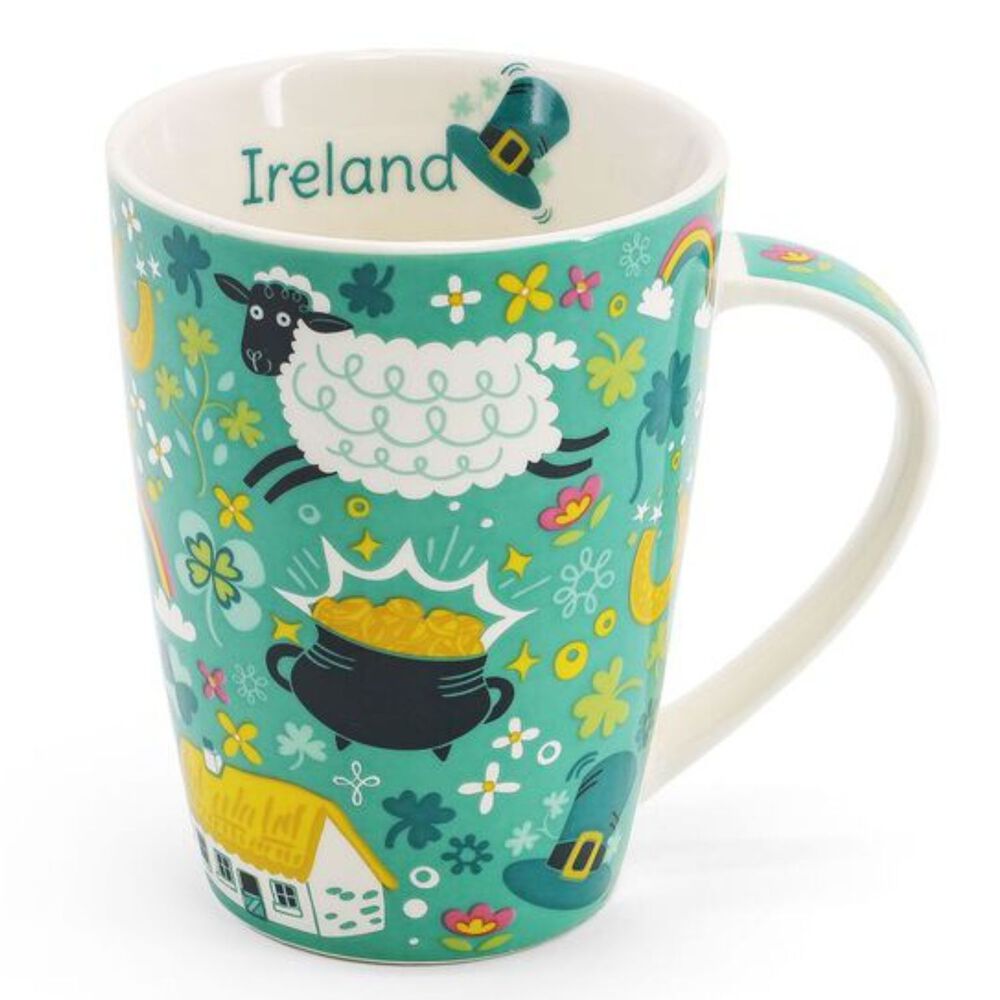 Icons of Ireland Ceramic Mug 16oz | Airport Duty Free Shopping