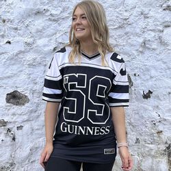 Guinness Black & Cream American Football Jersey XS