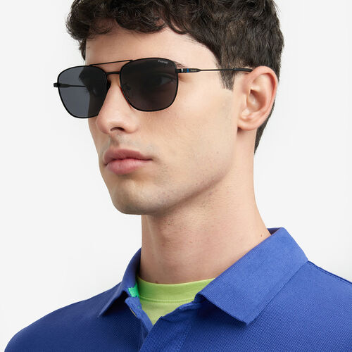 Polaroid PLD 4172/G/S/X Black Square Double Bridge Sunglasses