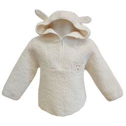 Patrick Francis Patrick Francis Cream Sheep 1/4 Zip Kids Hoodie   1-2 Years
