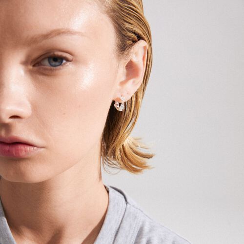  Trust Recycled Hoop Earrings Silver