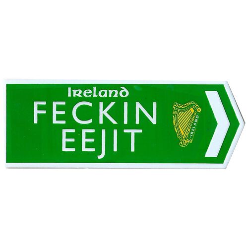 Souvenir Feckin Eegit Metal Magnet