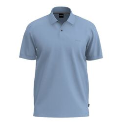 Boss Pallas Regular-fit polo shirt in cotton Light Blue
