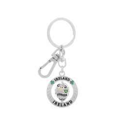 Souvenir Crystal SHeep Spinner Keyring