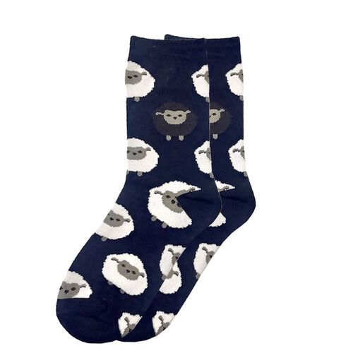 Traditional Craft Kids Navy Sheep Kids Socks 0-3 Kids