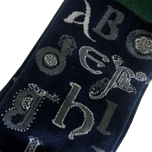 Book of Kells Book of Kells Celtic Alphabet Mens Socks One Size