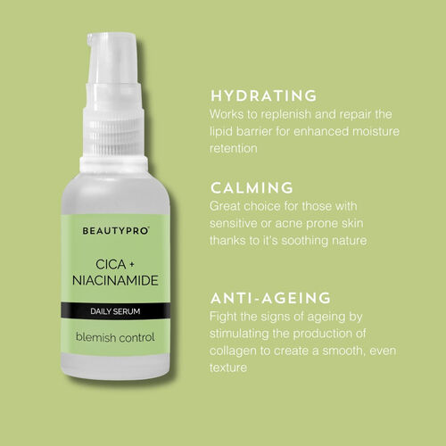 BeautyPro Cica + Niacinamide Blemish Control Daily Serum 30ml
