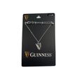 Guinness Rhodium Harp Charm Bracelet