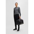 Boss Slim-fit sweater in virgin wool with crew neckline Grey