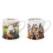 Eoin O'Connor Sheep & Owl 2 Piece Tankard Set