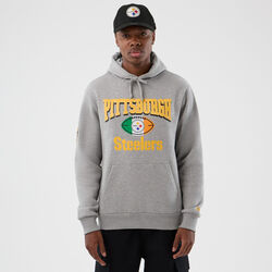 New Era Cap Pittsburgh Steelers NFL International Series Games Grey Pullover Hoodie XS
