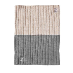 Patrick Francis Patrick Francis Grey Cream Knit Snood One Size
