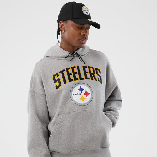 New Era Cap Pittsburgh Steelers NFL International Series Games Grey Pullover Hoodie XS