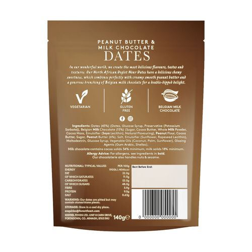 FOREST FEAST Peanut Butter&Milk Chocolate Dates 120g