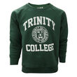 Trinity Bottle Green & White Trinity College Crest Sweatshirt  M