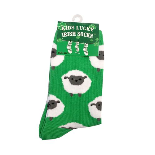Traditional Craft Kids Green Sheep Kids Socks 0-3 Kids