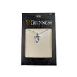 Guinness Rhodium Crystal Harp Pendant