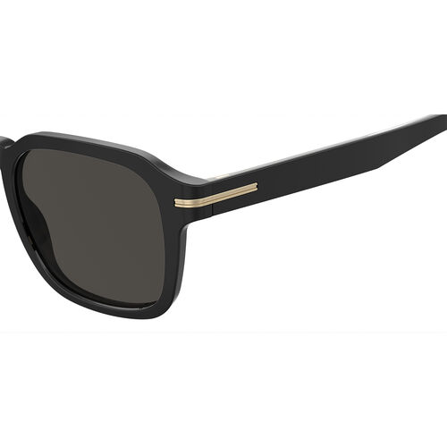 Boss BOSS 1627/S Black Rectangular Geometrical Sunglasses