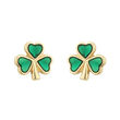 Irish Memories IRM Shamrock Earrings Gold Plated