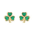 Irish Memories Shamrock Earrings Gold Plated