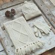 Aran Woollen Mills Adult Gloves White M