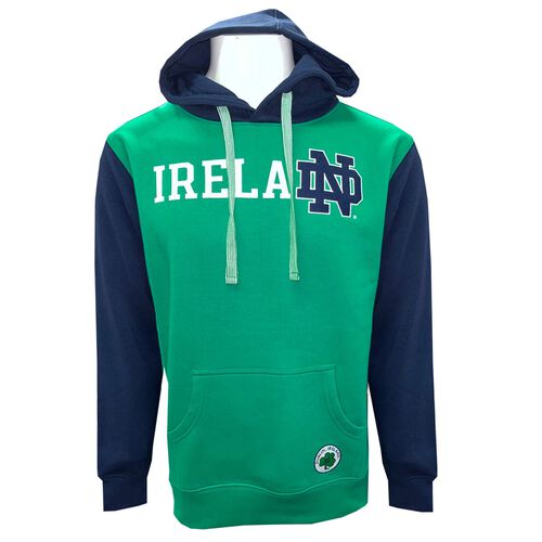 Notre Dame Ireland Navy Sleeve Hoodie S