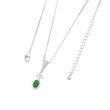 Trinity Emerald Cluster Drop Pendant