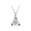 Solvar IRM SLV Lucky Crystal Trinity Knot Pendant