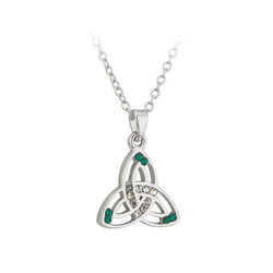 Solvar Lucky Crystal Trinity Knot Pendant