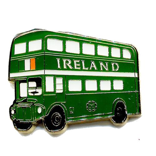 Souvenir Irish Bus Metal Magnet