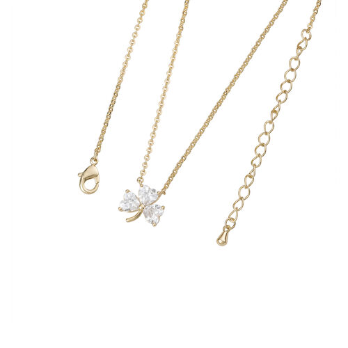 Trinity Gold Three Crystal Pendant
