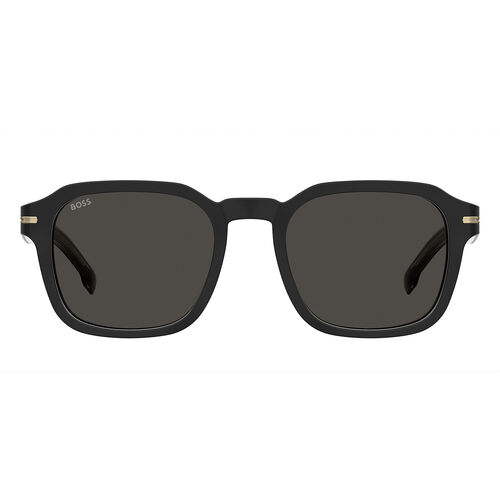 Boss BOSS 1627/S Black Rectangular Geometrical Sunglasses