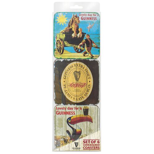 Guinness Nostalgic Coasters 6 Pack