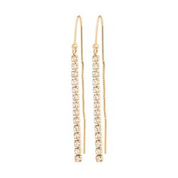 Pilgrim Maribel Recycled Crystal Earrings Rosegold