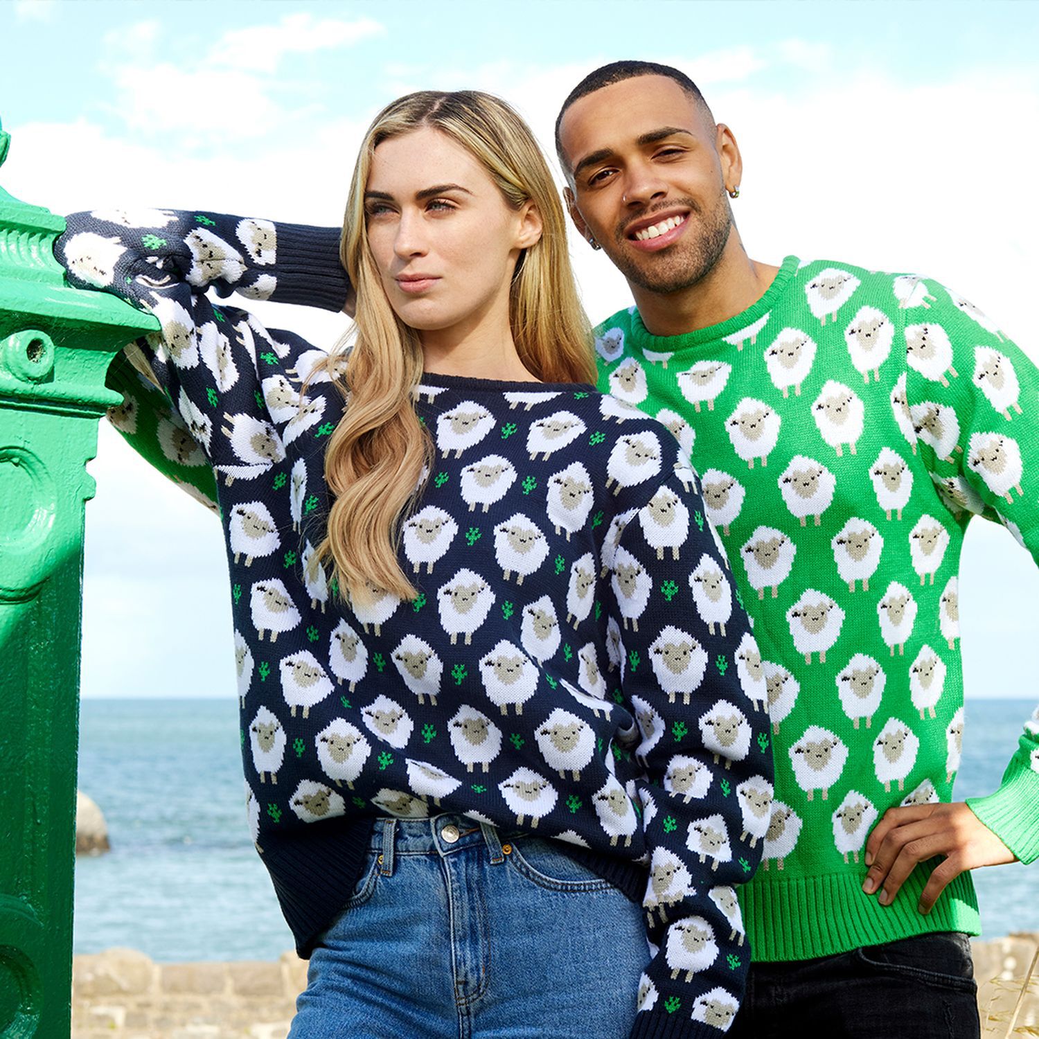Green Sheep Knit Jumper XS | Airport Duty Free Shopping
