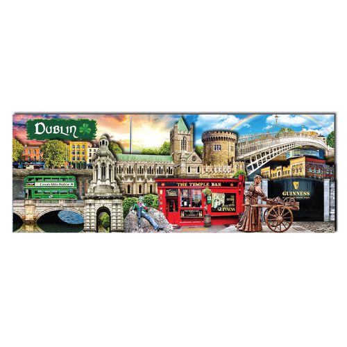Souvenir Dublin Montage Wood Magnet