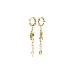 Niya Recycled Freshwater Pearl Earrings Gold