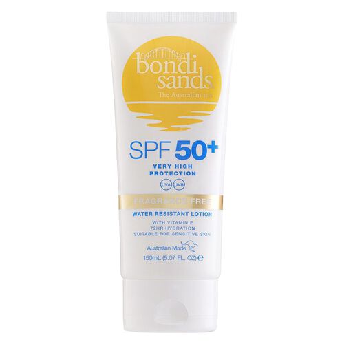 Bondi Sands SPF50+ Fragrance Free Body Sunscreen Lotion 150ml