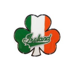 Souvenir Tricolour Shamrock Metal Magnet
