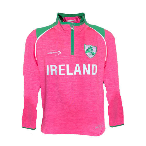 Maillot De Rugby Irlande Lansdowne Enfant Manches 1/2 Blanc/Doré - 100% Coton