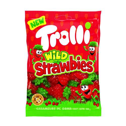 Trolli  Trolli Wild Strawberries Bags 100g 0