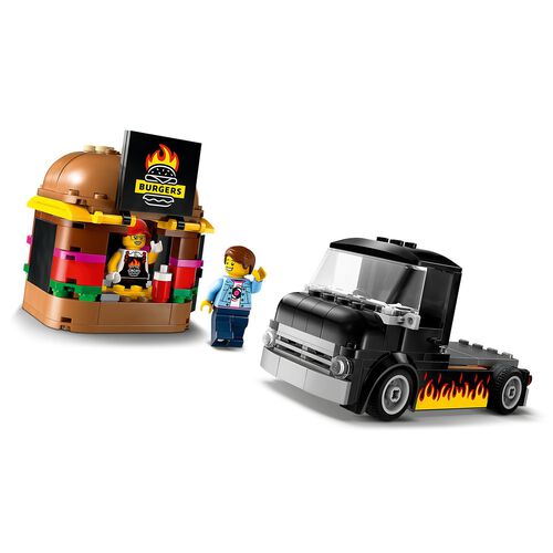 Lego City Burger Van Food Truck Vehicle Toy Set