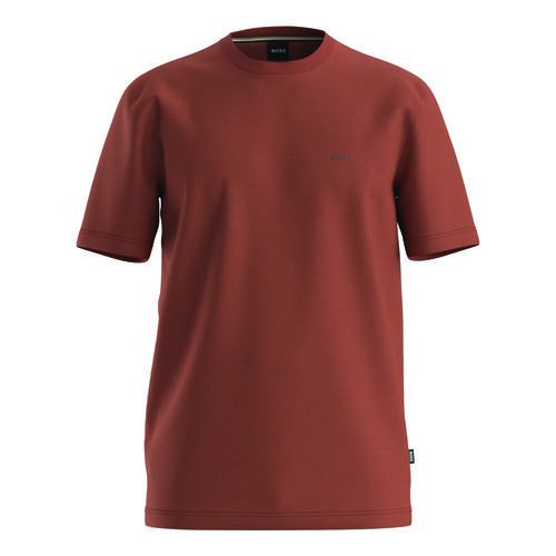 Boss Logo-detail T-shirt in cotton jersey