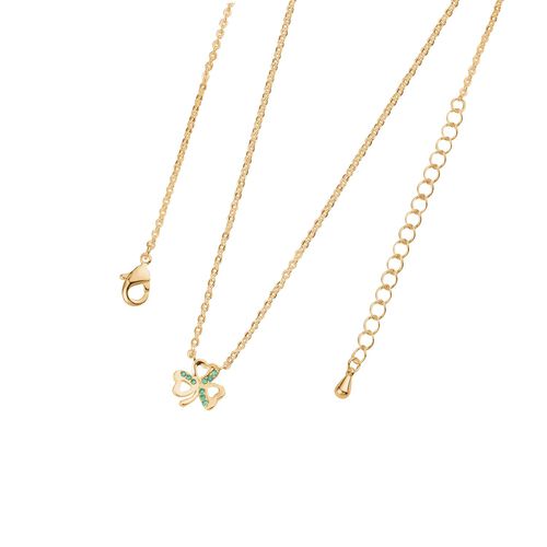 Trinity Gold Shamrock Pendant