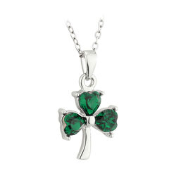 Irish Memories Crystal Shamrock Pendant