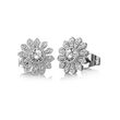 Newbridge Flower Earrings Clear Stone