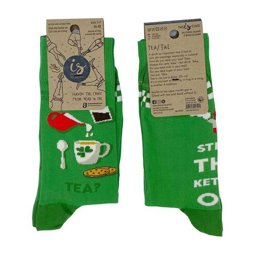 Irish Socksciety Stick The Kettle On Socks UK 3-7